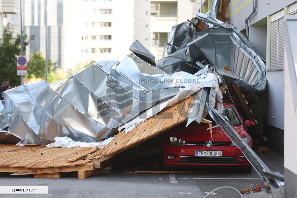 CROATIA-ZAGREB-STORM