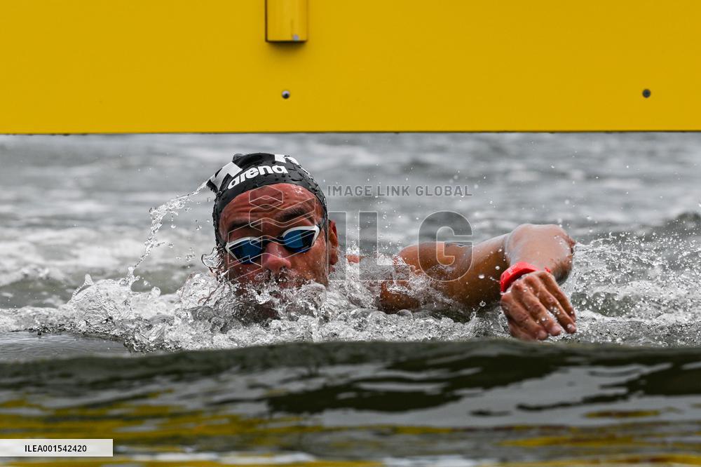 (SP)JAPAN-FUKUOKA-WORLD AQUATICS CHAMPIONSHIPS-OPEN WATER-MIXED 4X1500M