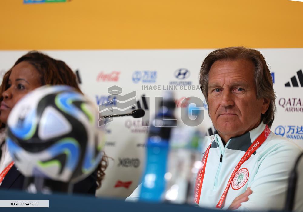(SP)AUSTRALIA-MELBOURNE-2023 FIFA WOMEN'S WORLD CUP-GROUP B-NIGERIA-PRESS CONFERENCE