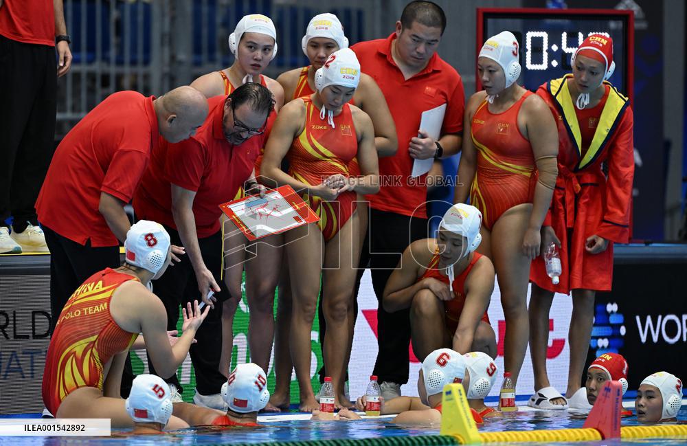 (SP)JAPAN-FUKUOKA-WORLD AQUATICS CHAMPIONSHIPS-WATER POLO-WOMEN-PRELIMINARY-CHN VS AUS