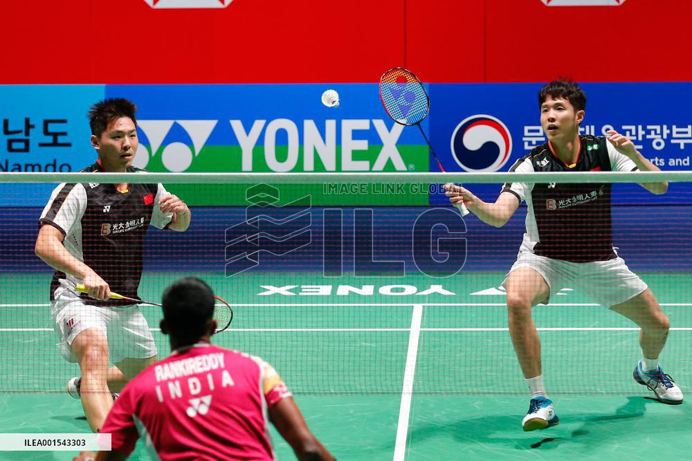 (SP)SOUTH KOREA-YEOSU-BADMINTON-KOREA OPEN-MEN'S DOUBLES