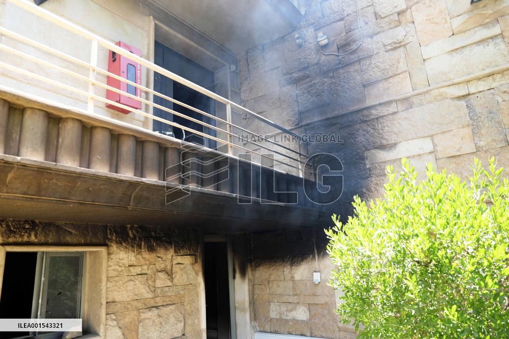 IRAQ-BAGHDAD-SWEDISH EMBASSY-ARSON