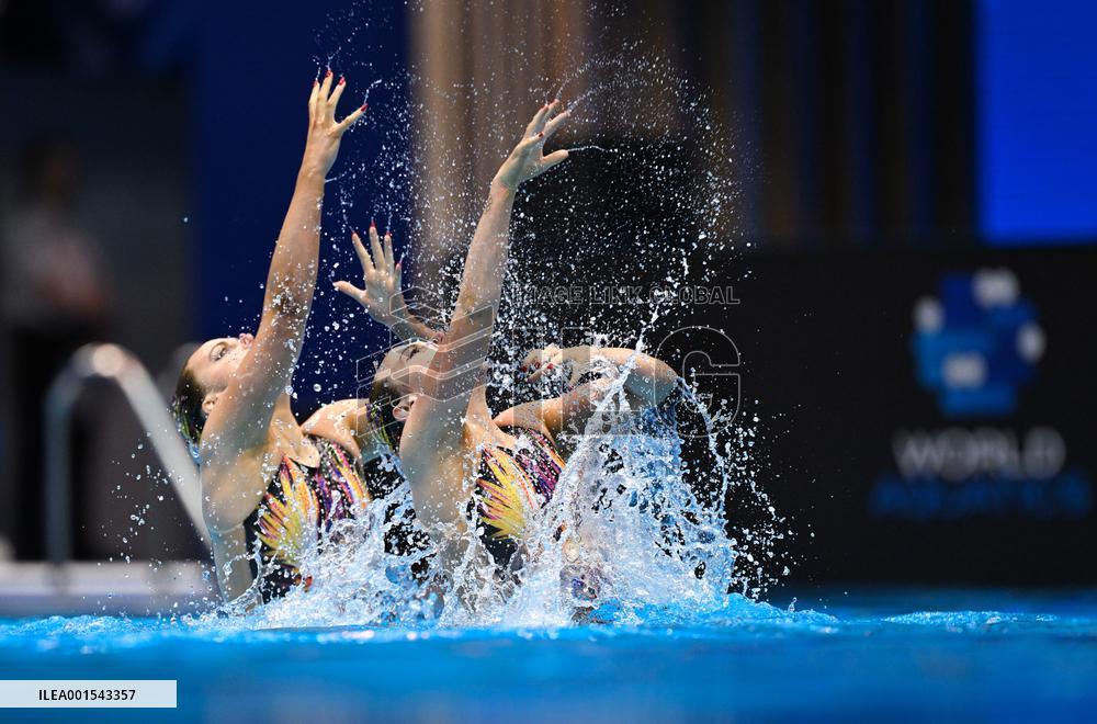 (SP)JAPAN-FUKUOKA-WORLD AQUATICS CHAMPIONSHIPS-ARTISTIC SWIMMING-WOMEN'S DUET FREE