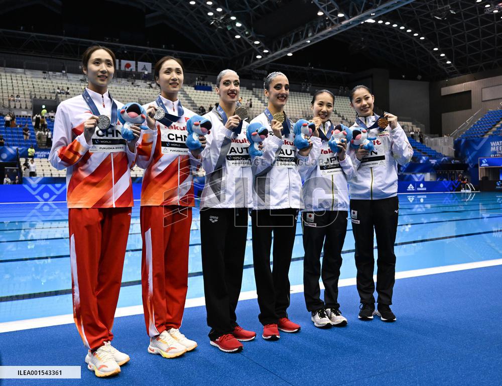(SP)JAPAN-FUKUOKA-WORLD AQUATICS CHAMPIONSHIPS-ARTISTIC SWIMMING-WOMEN'S DUET FREE