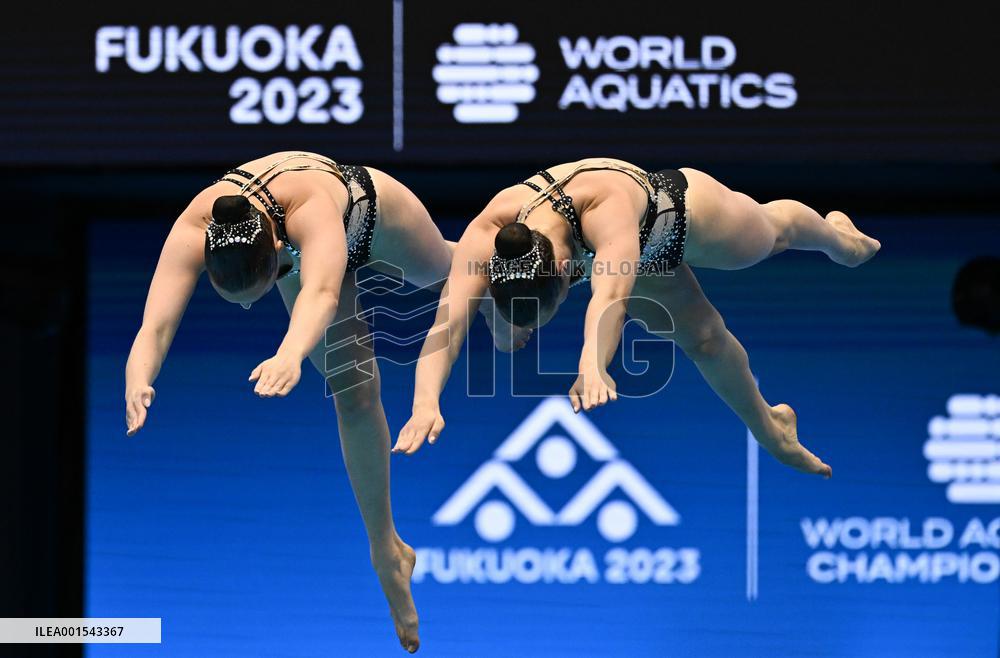 (SP)JAPAN-FUKUOKA-WORLD AQUATICS CHAMPIONSHIPS-ARTISTIC SWIMMING-WOMEN'S DUET FREE