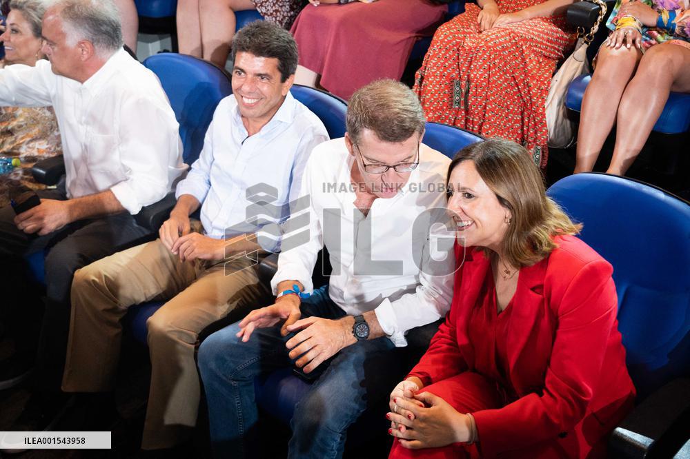 Alberto Nunez Feijoo Presiding Electoral Campaign Rally - Valencia
