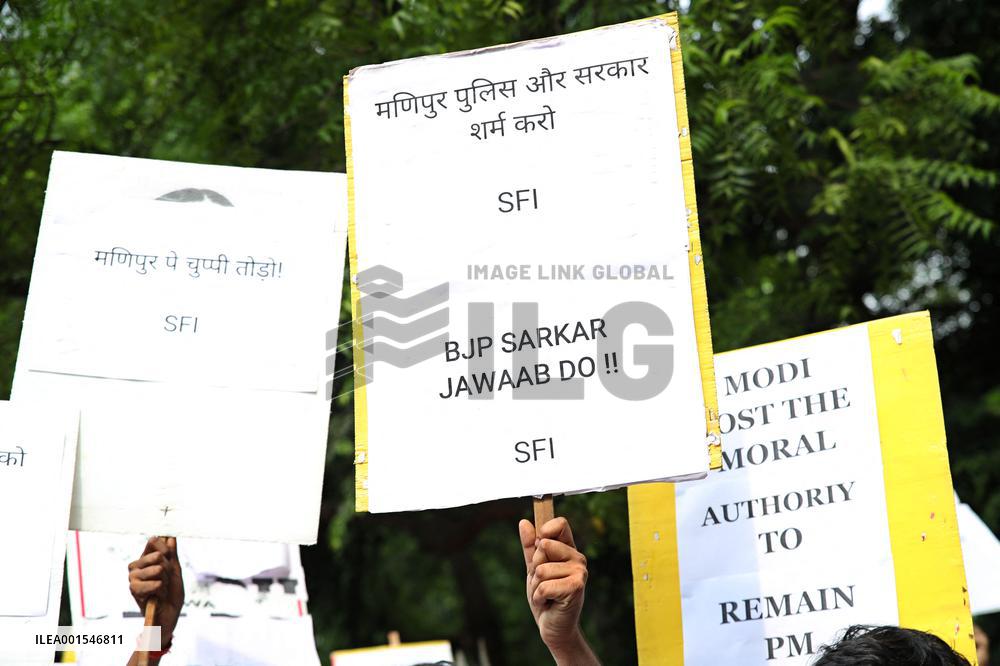 Protest Against The Silence Of Modi's BJP Government - New Delhi