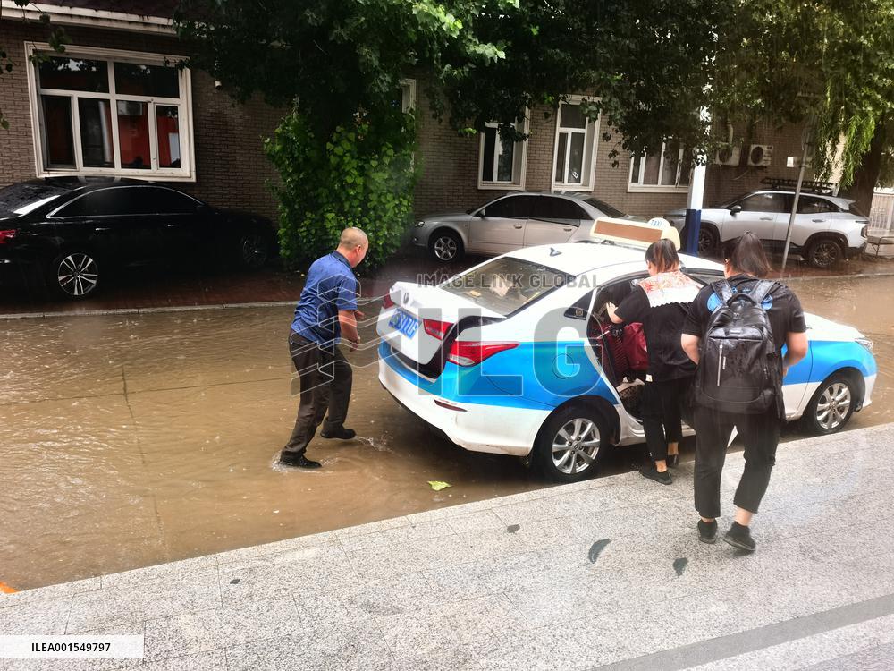 Rainstorm Hit Qiqihar, China