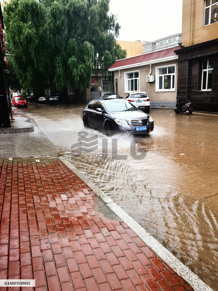 Rainstorm Hit Qiqihar, China