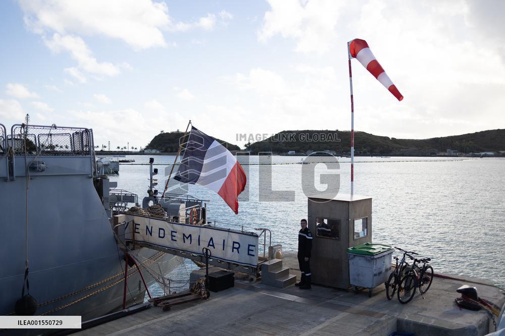 Visit Of The Patrol Vessel Auguste Benebig - New Caledonia