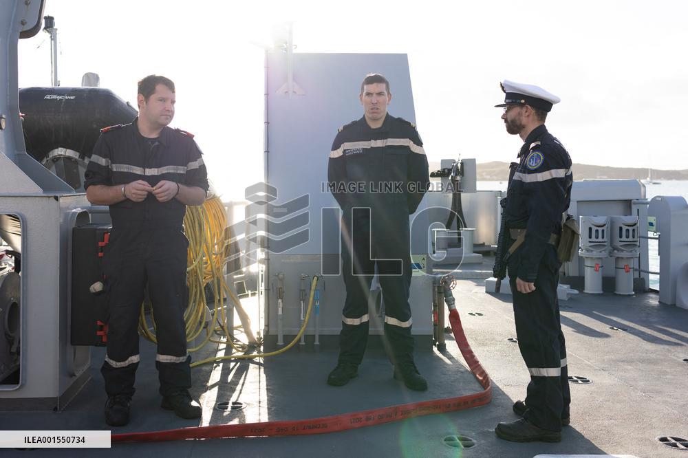 Visit Of The Patrol Vessel Auguste Benebig - New Caledonia