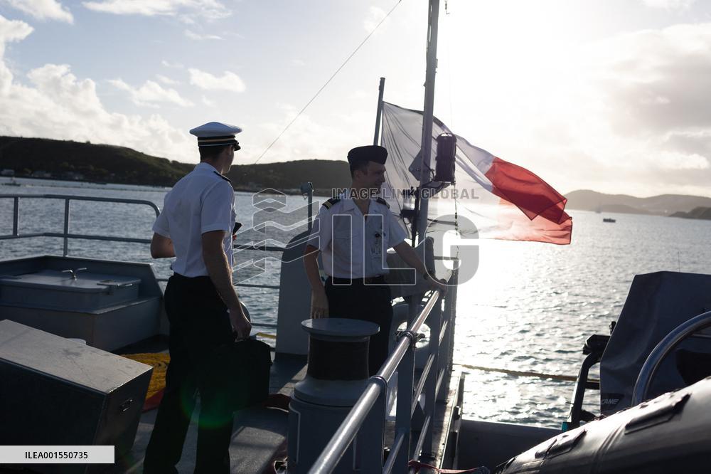Visit Of The Patrol Vessel Auguste Benebig - New Caledonia