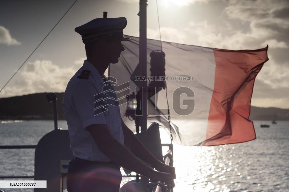 Visit Of The Patrol Vessel Auguste Benebig - New Caledonia