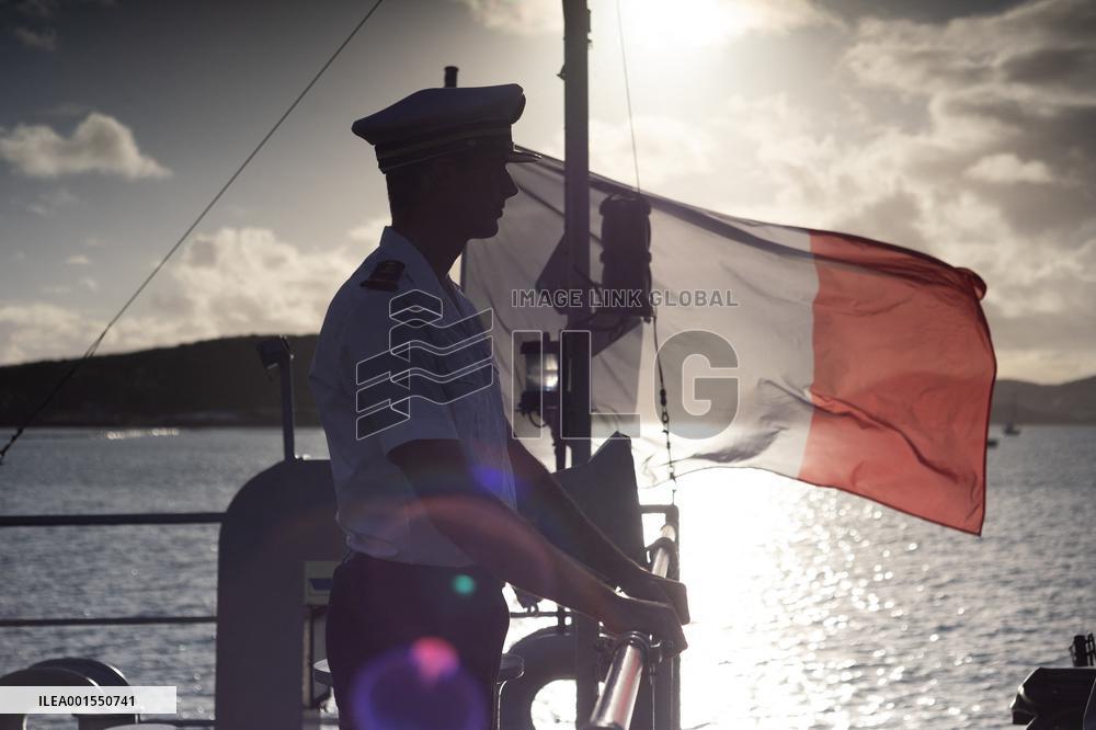 Visit Of The Patrol Vessel Auguste Benebig - New Caledonia