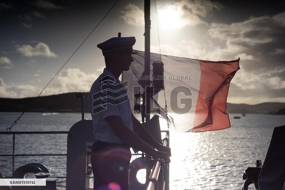 Visit Of The Patrol Vessel Auguste Benebig - New Caledonia