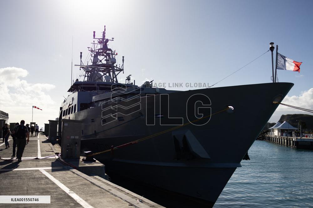 Visit Of The Patrol Vessel Auguste Benebig - New Caledonia