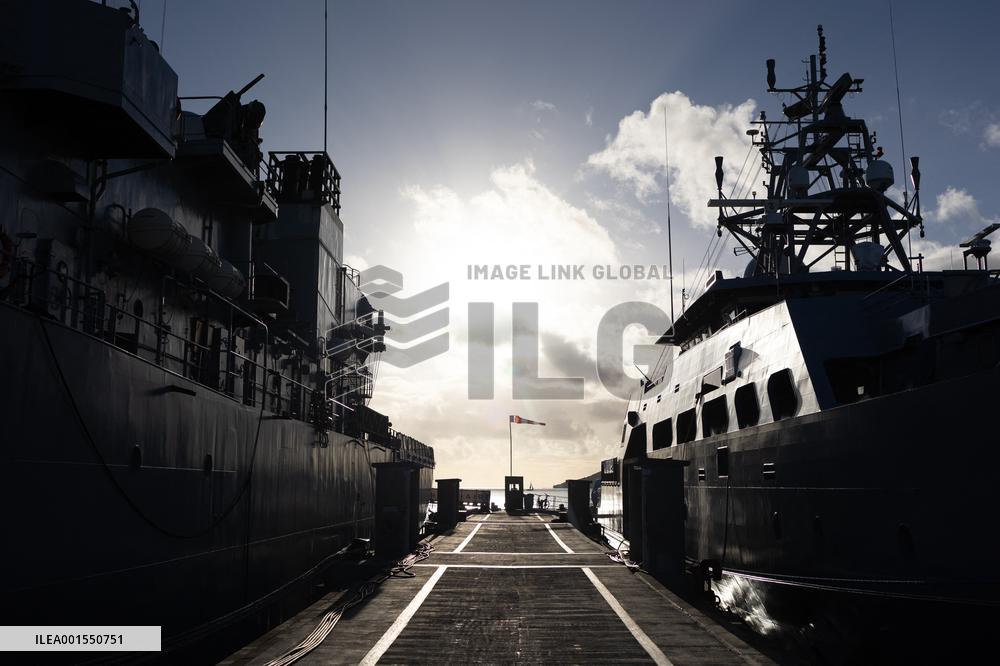 Visit Of The Patrol Vessel Auguste Benebig - New Caledonia