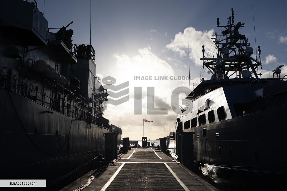 Visit Of The Patrol Vessel Auguste Benebig - New Caledonia