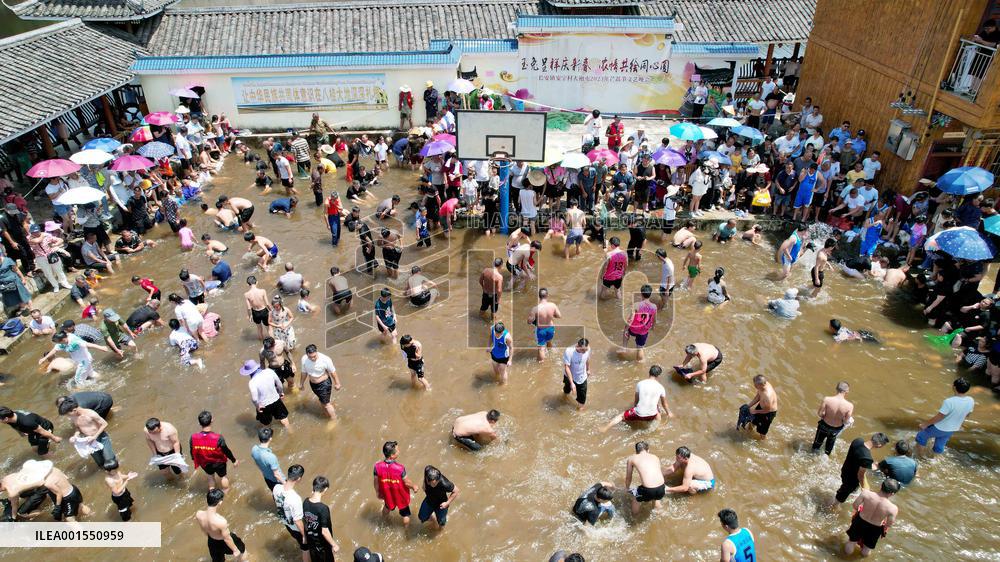 Catching Fish Activity in Liuzhou, China
