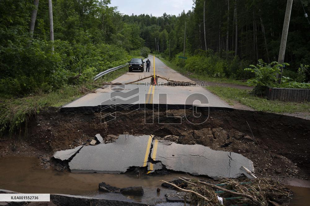 Heavy Rain And Damaging Flooding Hit Nova Scotia - Canada