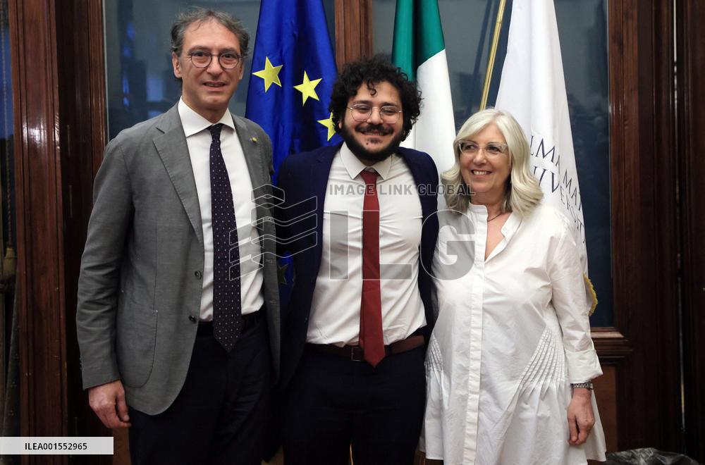 Freed Egyptian Human Rights Campaigner Arrives In Italy - Bologna