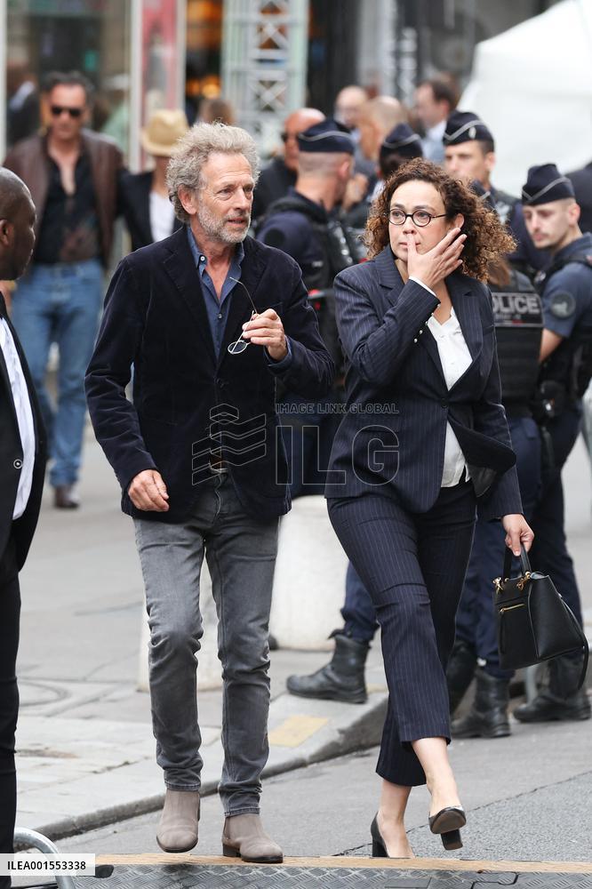 Jane Birkin Funeral - Paris