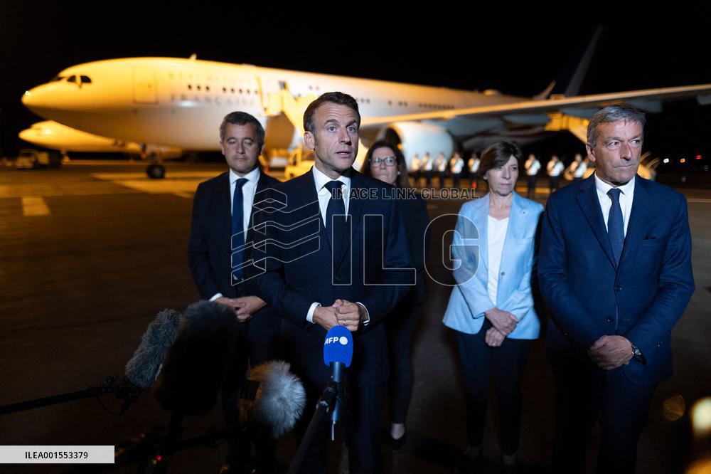 Macron on visit in New Caledonia