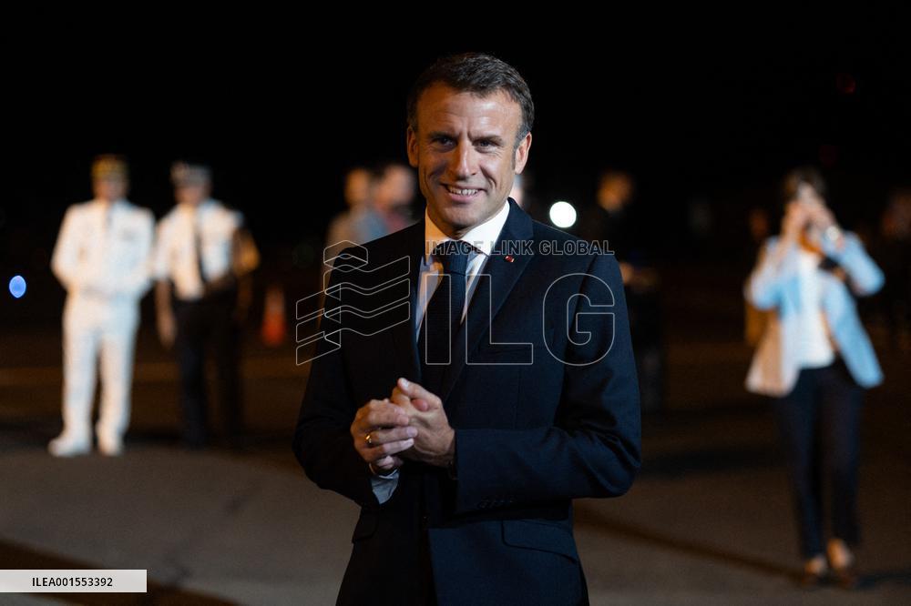 Macron on visit in New Caledonia