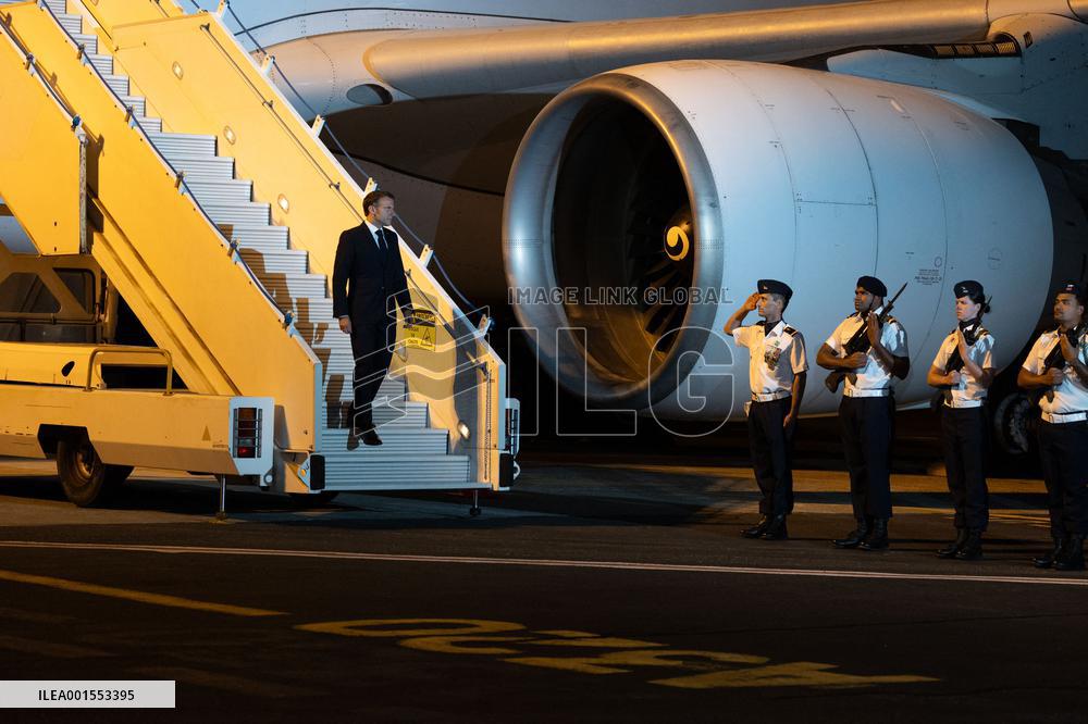 Macron on visit in New Caledonia
