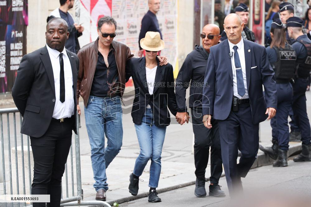Jane Birkin Funeral - Paris