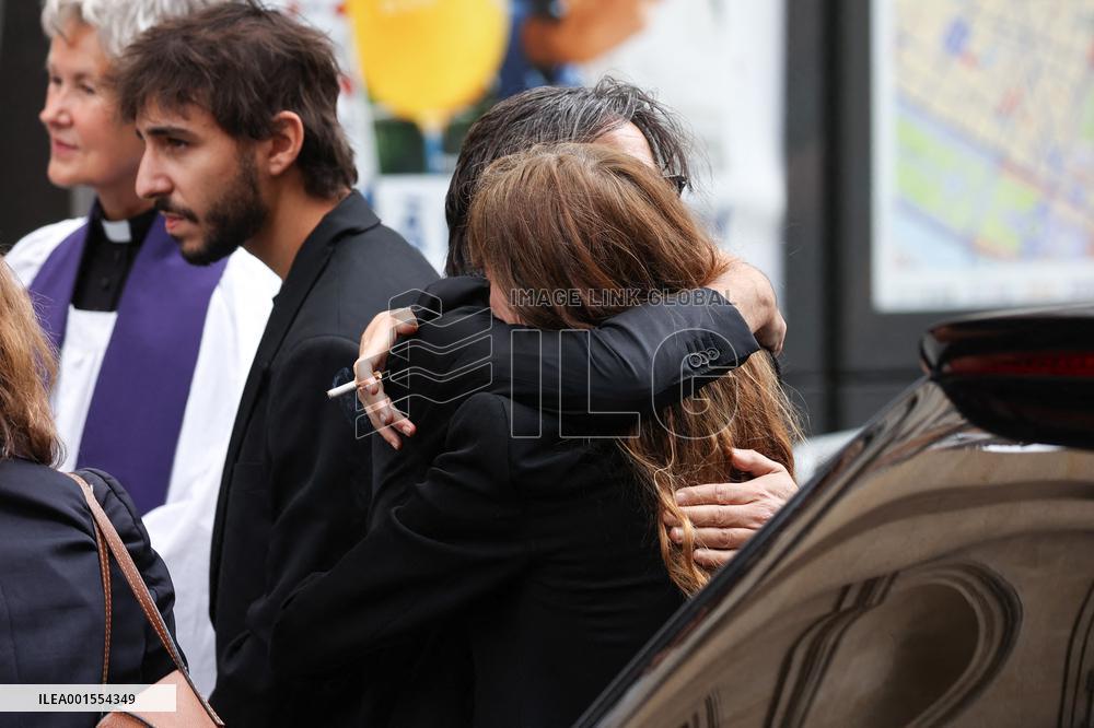 Jane Birkin Funeral - Paris
