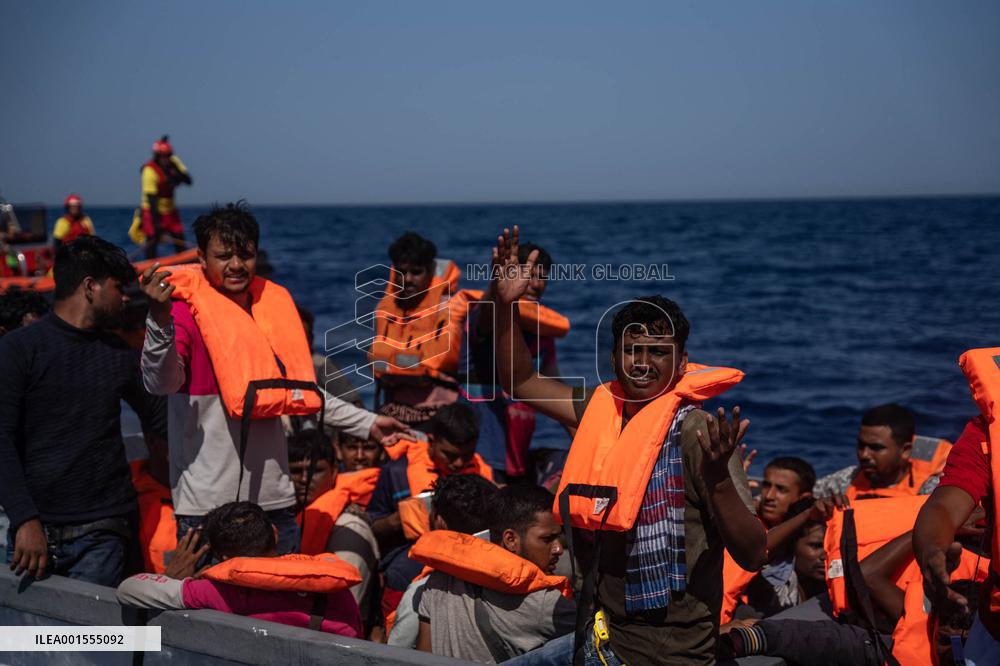 Open Arms Rescues 73 People In The Mediterranean Sea