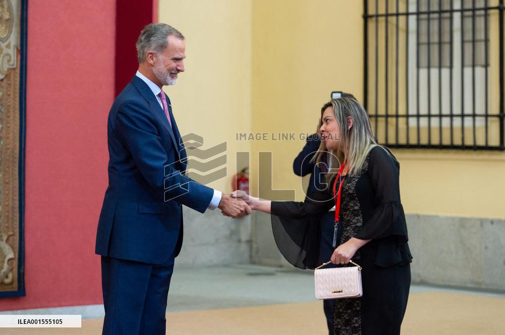 King Felipe Receives The EuroLat Assembly - Madrid