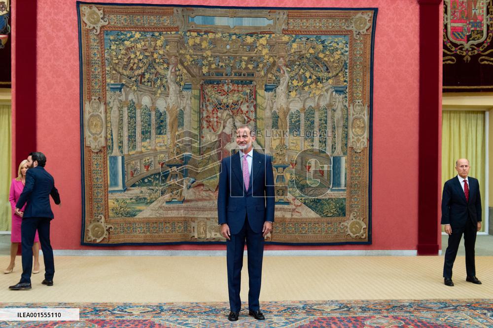 King Felipe Receives The EuroLat Assembly - Madrid