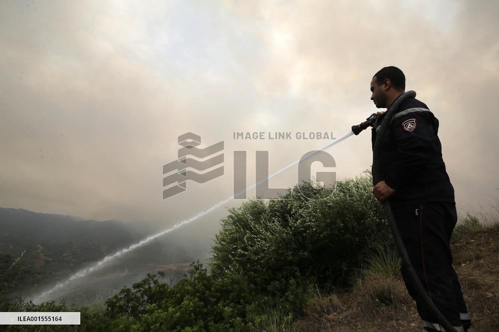 ALGERIA-BOUIRA-WILDFIRES-DEATH TOLL