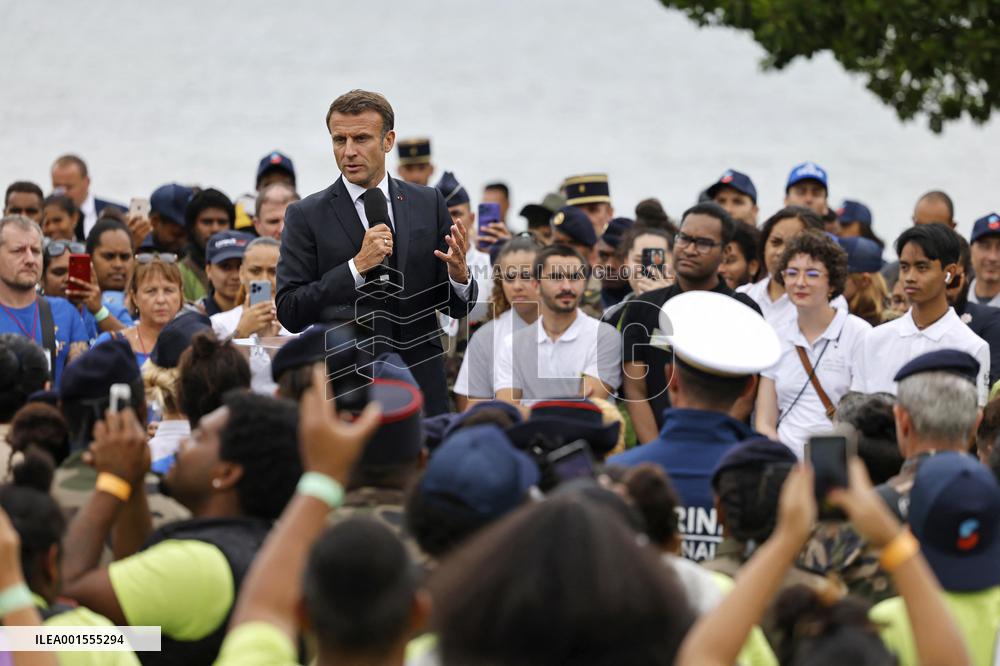 Macron Visits New Caledonia