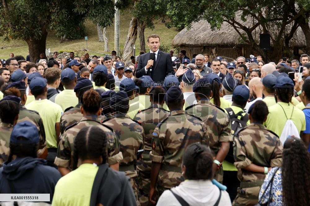 Macron Visits New Caledonia