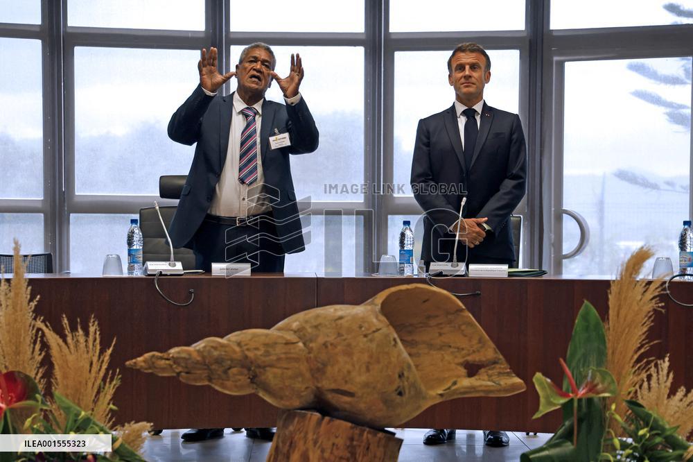 Macron Visits New Caledonia