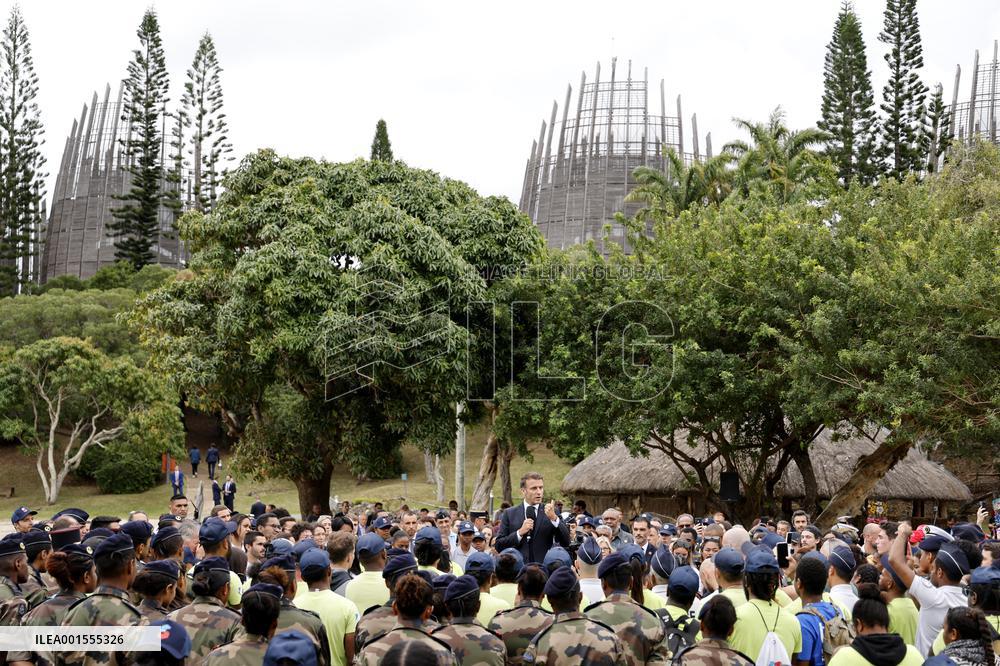 Macron Visits New Caledonia