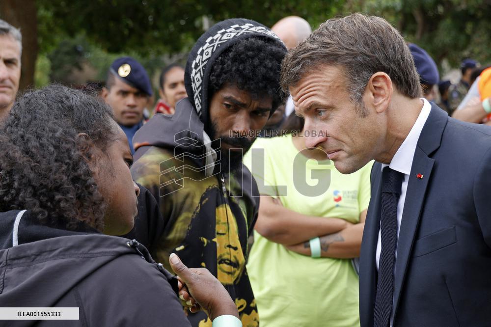 Macron Visits New Caledonia