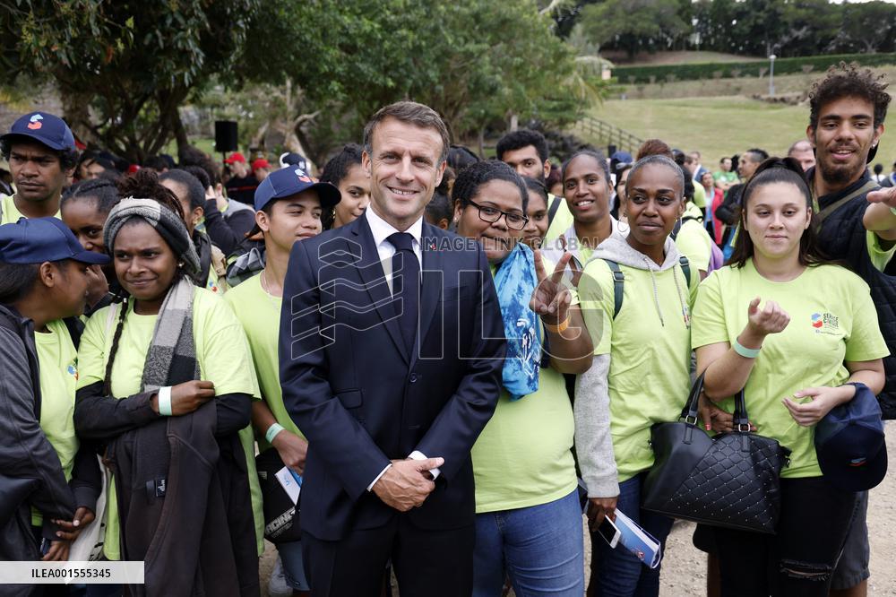 Macron Visits New Caledonia