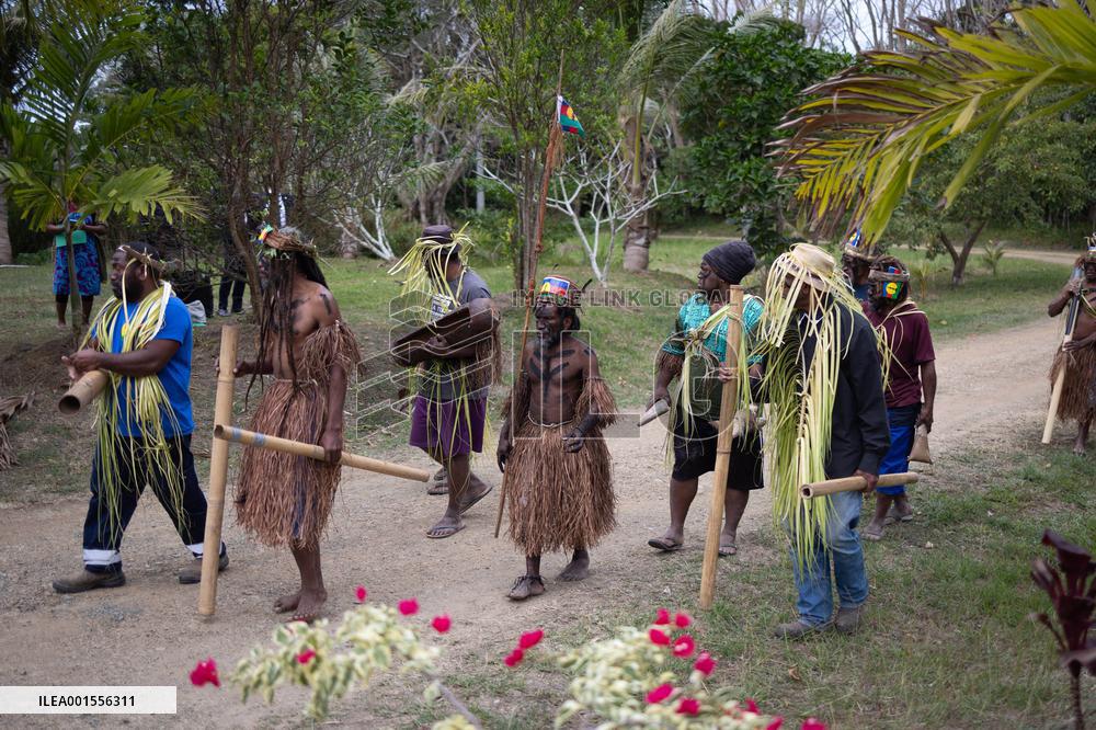 Customary ceremony in honour of the President of the Republic - Touho