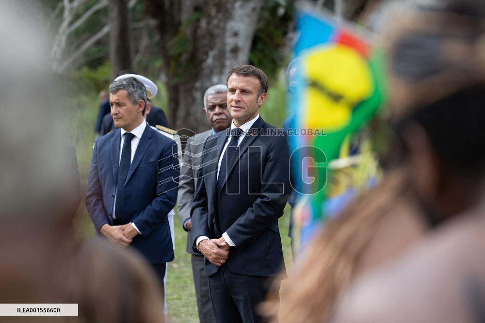 Customary Ceremony In Honour Of President Macron - New Caledonia