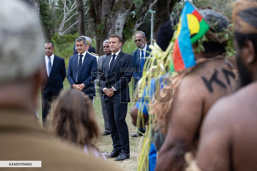 Customary Ceremony In Honour Of President Macron - New Caledonia