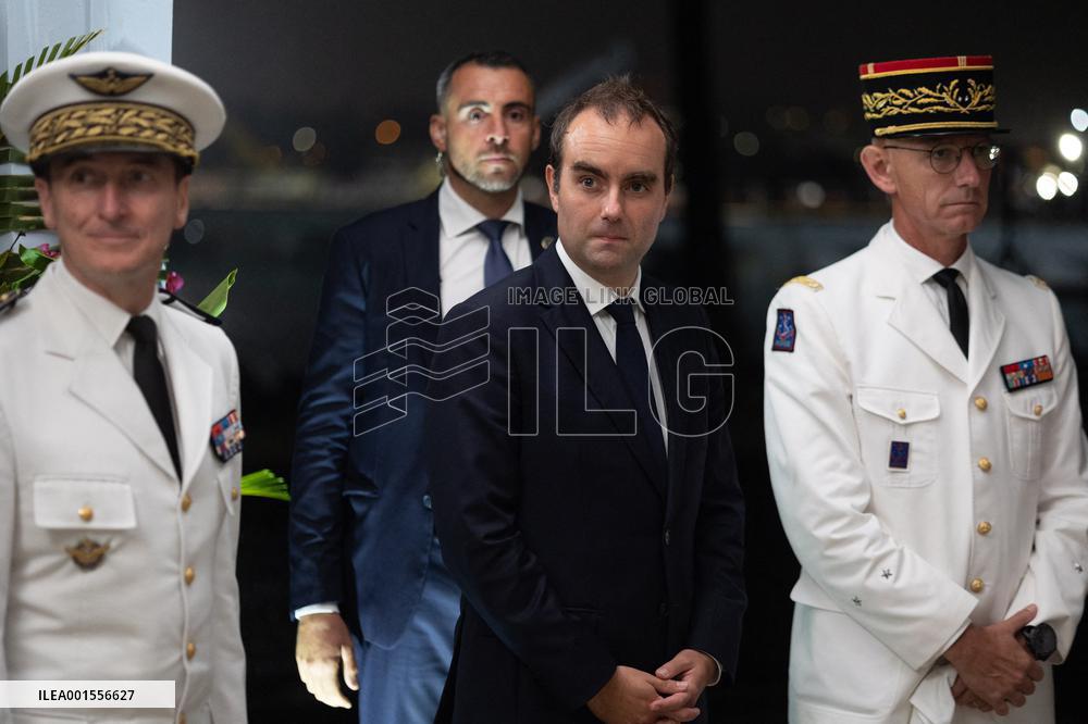 President Macron Meets With Military - Noumea