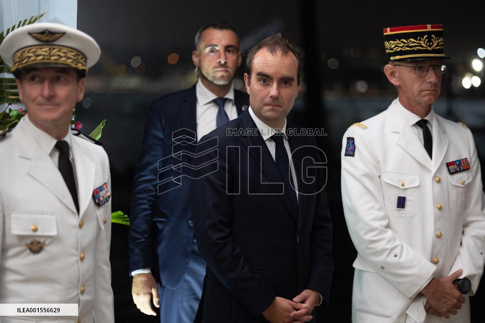 President Macron Meets With Military - Noumea