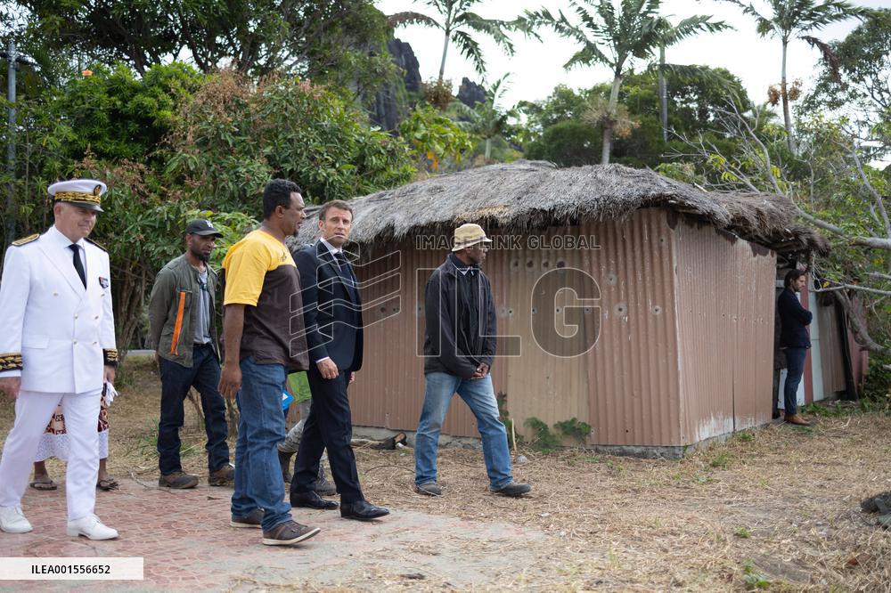 President Macron Meets With People About Climate Change Effects - New Caledonia
