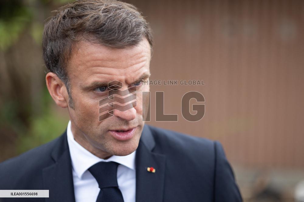 President Macron Meets With People About Climate Change Effects - New Caledonia