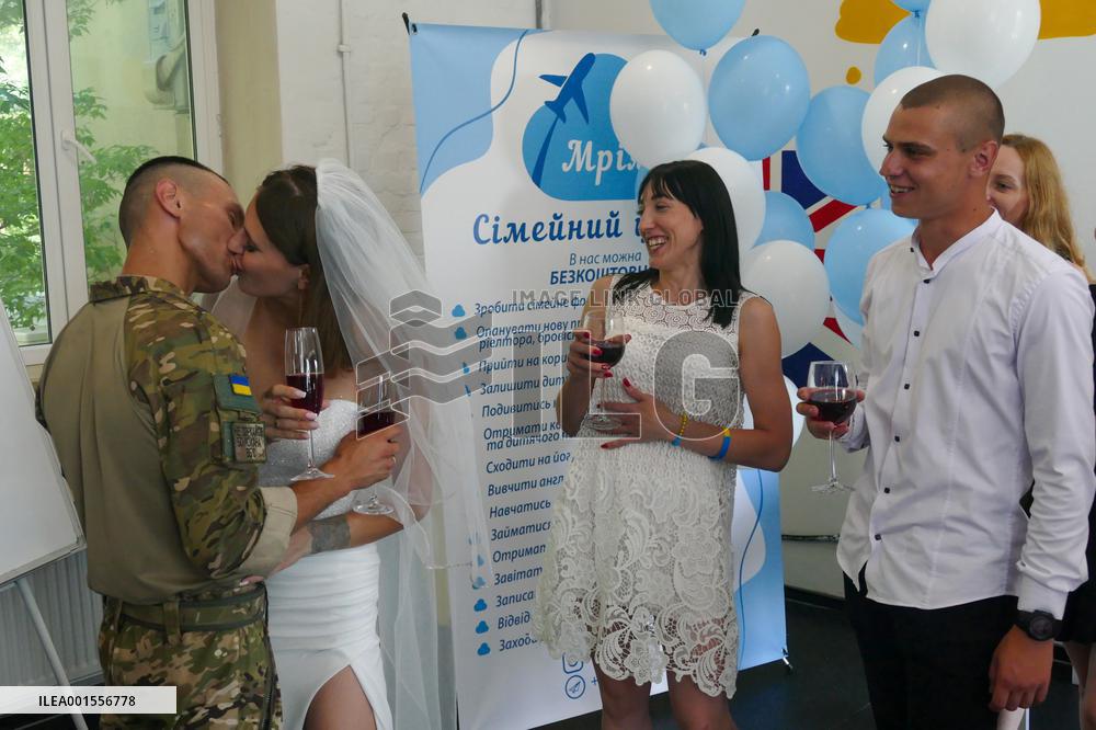 Wedding of Ukrainian defenders in Odesa