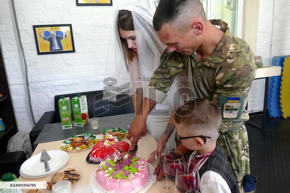 Wedding of Ukrainian defenders in Odesa